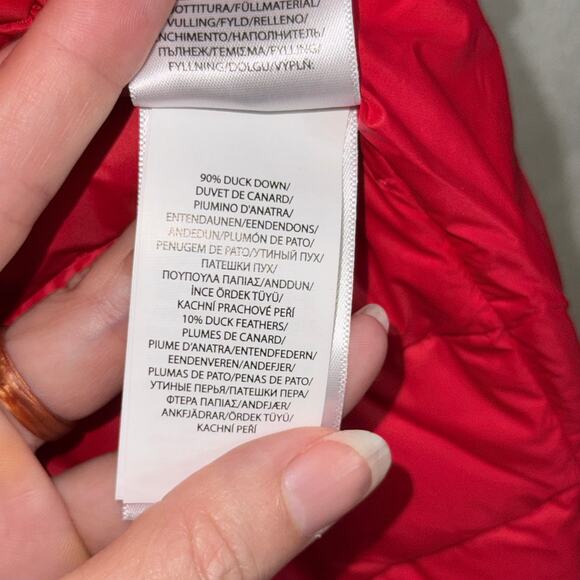 Polo Ralph Lauren Glossy Quilted Vest, red Medium $348 - Picture 15 of 15